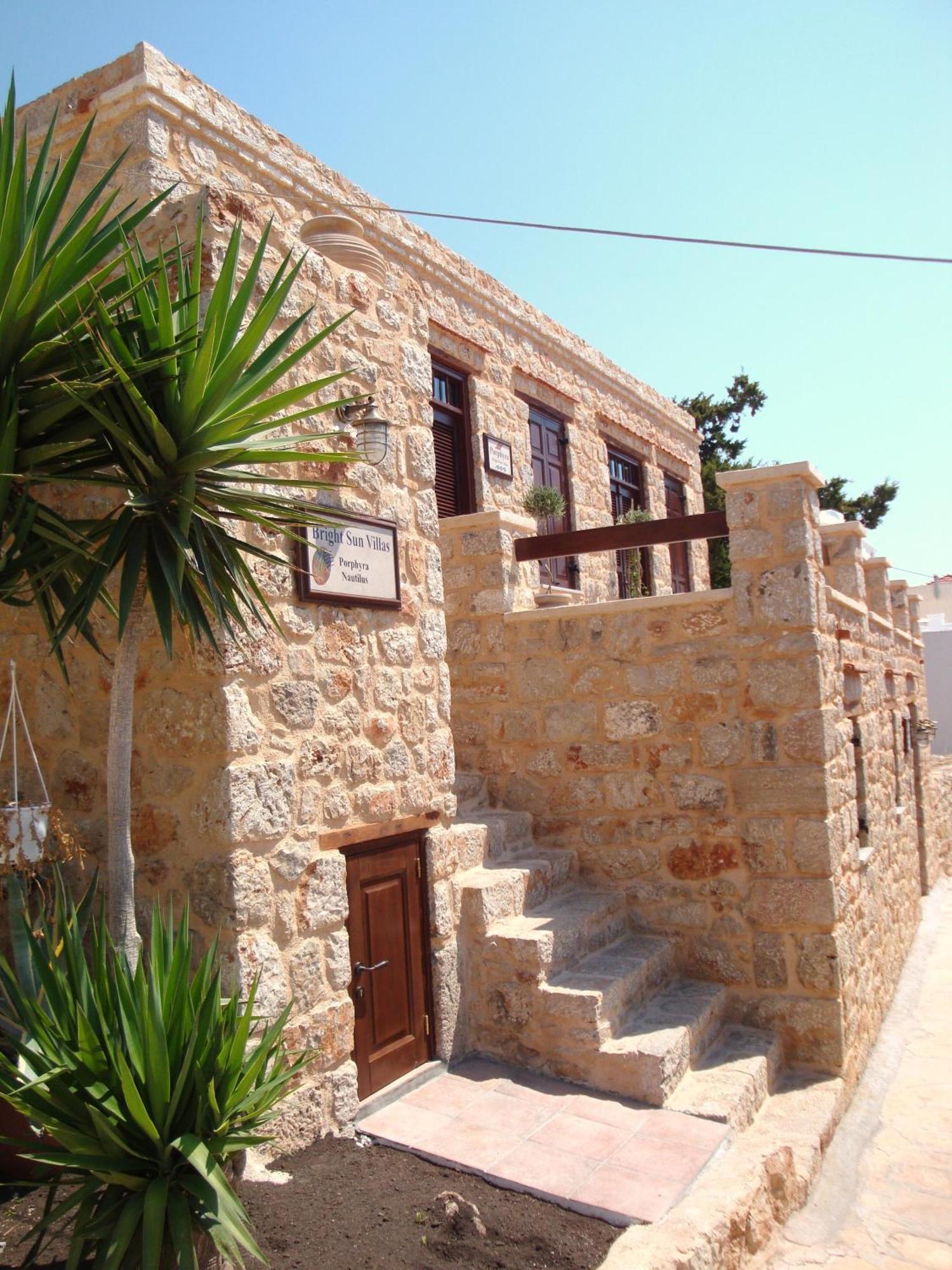 Bright Sun Villas Chalki Town Exterior foto