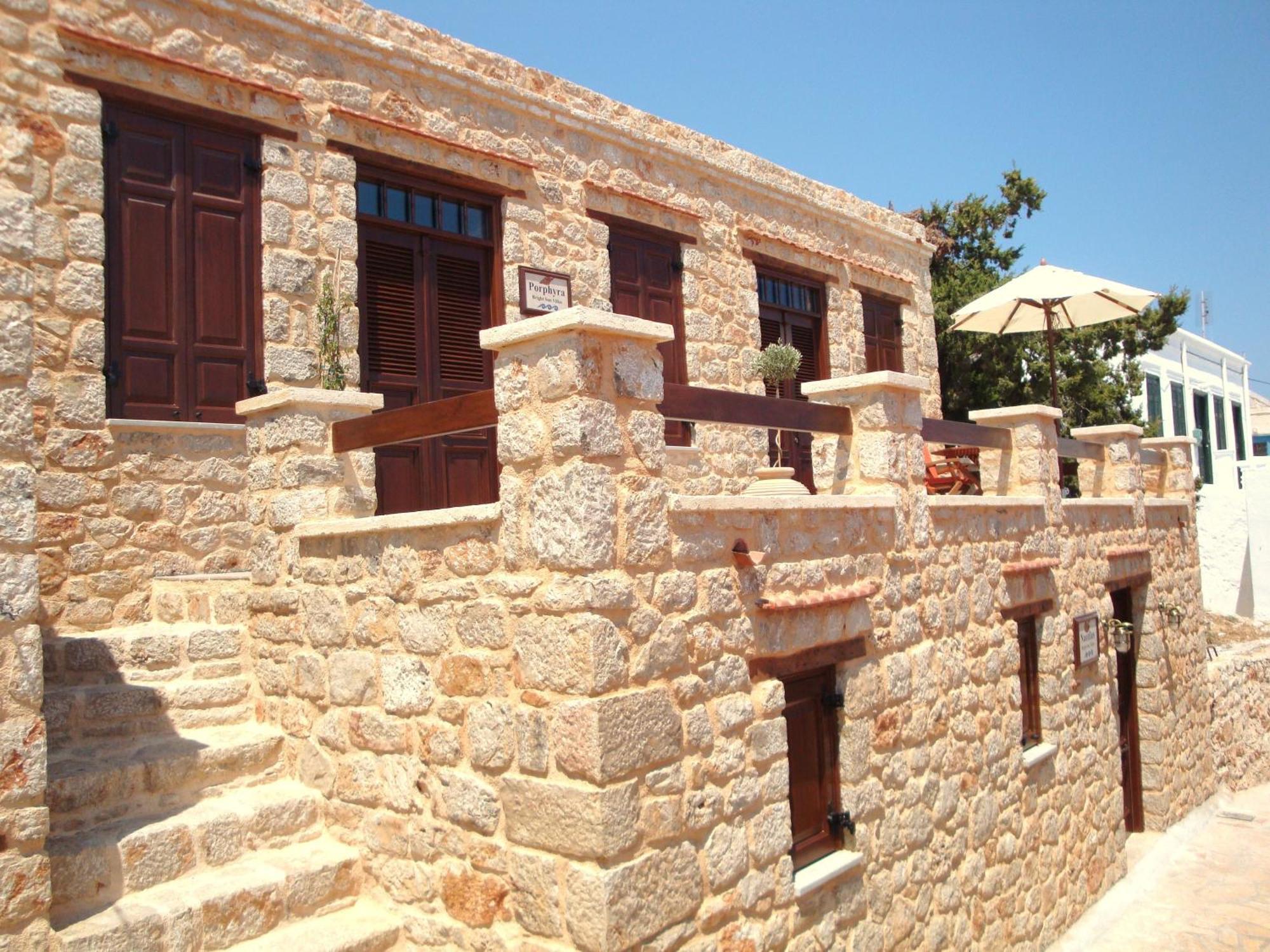 Bright Sun Villas Chalki Town Exterior foto